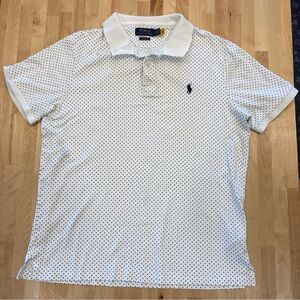 Polo Ralph Lauren Classic Black Polka Dot Soft Cotton Shirt Size M EUC Preppy